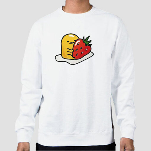 Strawberry Hug Gudetama Sweatshirt Cheap