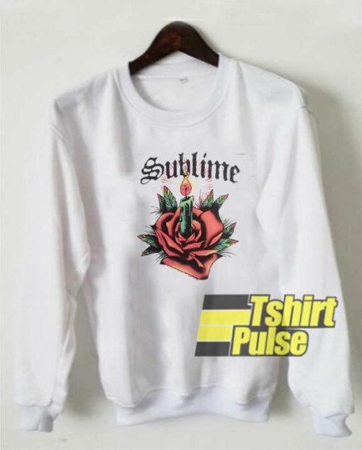 Sublime Candle Rose sweatshirt