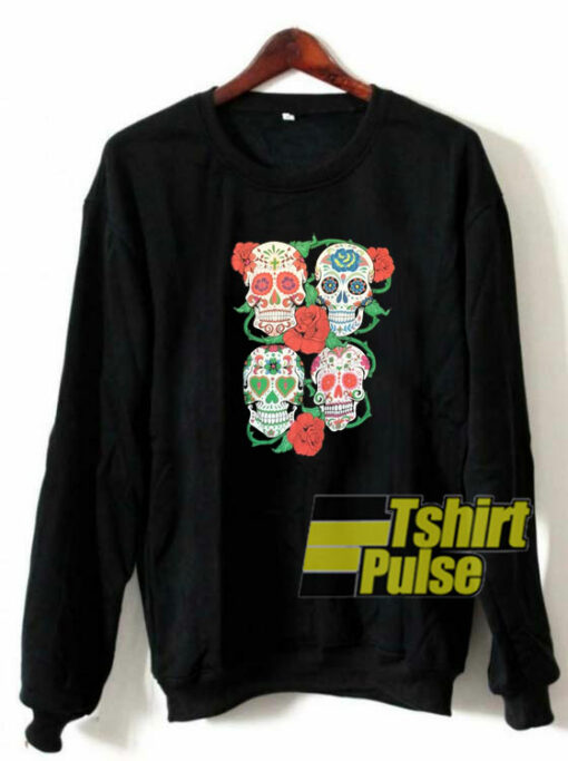 Sugar Skull Calaveras sweatshirt