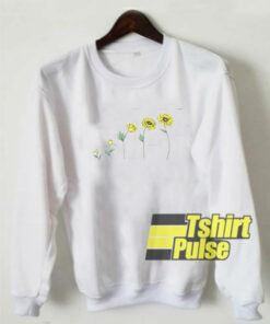 Sunflowers White sweatshirt