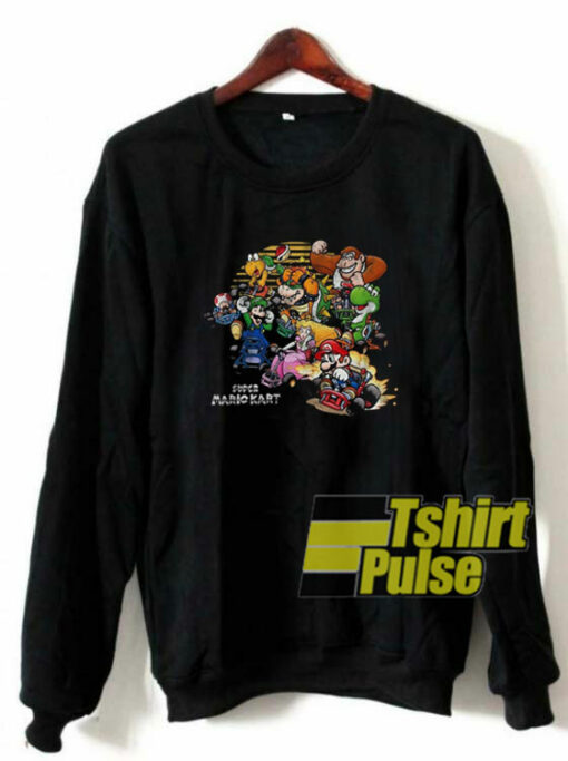 Super Mario Kart Cast 1992 sweatshirt