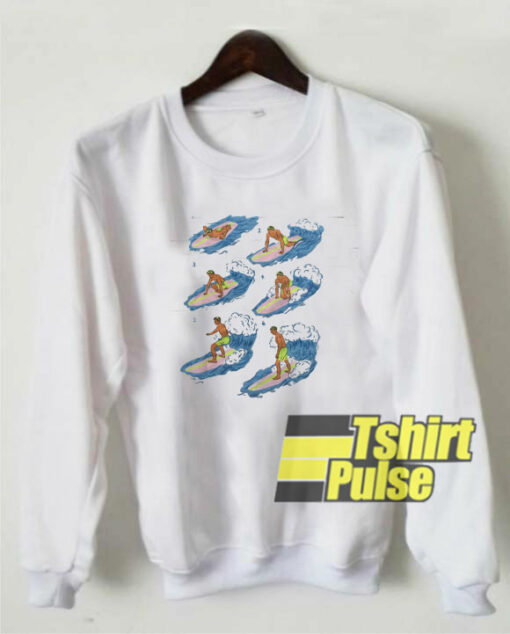 Surfer Cartoon sweatshirt