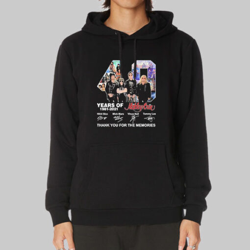 Thank You for the Memories Motley Crue Sweatshirt Cheap