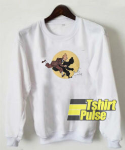 Tintin on the run sweatshirt