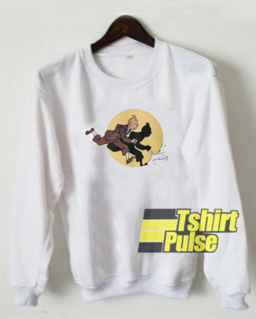 Tintin on the run sweatshirt