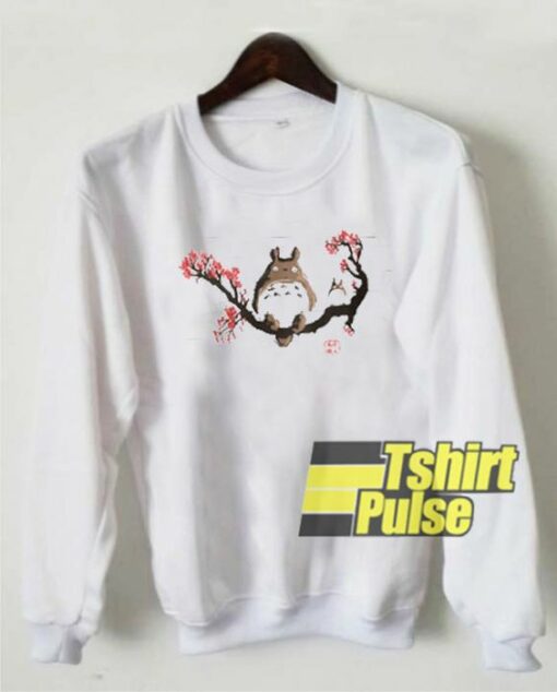 Totoro Sit On Cherry Tree sweatshirt