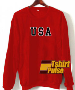 USA Red sweatshirt