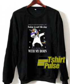 Unicorn Dabbing back sweatshirt