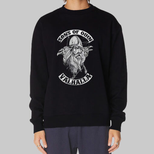 Valhalla Vikings Sons of Odin Sweatshirt Cheap