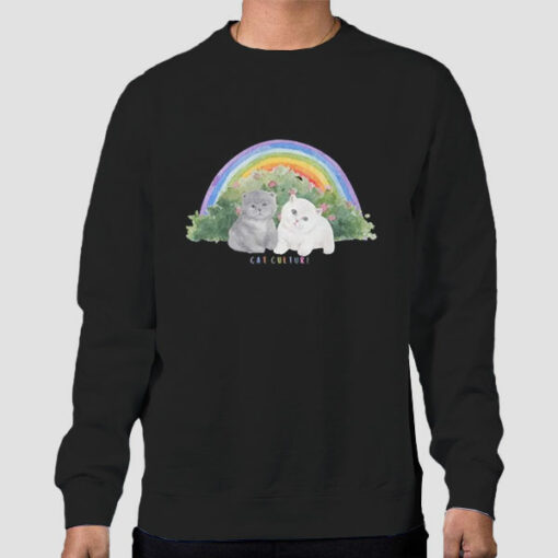 Vintage 90s Rainbow Kitten Sweatshirt Cheap