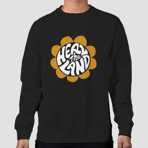 Vintage Flower Heal the Land Sweatshirt Cheap