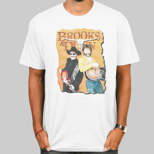 Vintage Guitarist Brooks and Dunn T Shirt Cheap