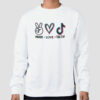 Vintage Peace Love Tiktok Sweatshirt Cheap
