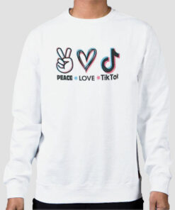 Vintage Peace Love Tiktok Sweatshirt Cheap