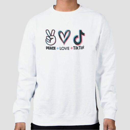 Vintage Peace Love Tiktok Sweatshirt Cheap