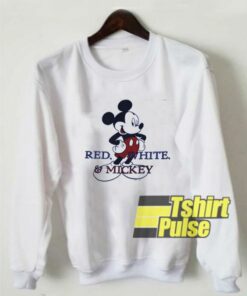 Vintage Red White n Mickey sweatshirt 1