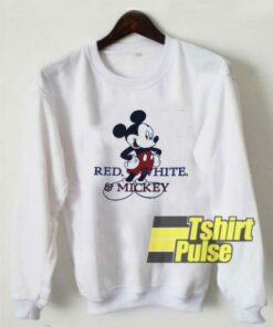 Vintage Red White n Mickey sweatshirt 1 Vintage Red White n Mickey sweatshirt 2