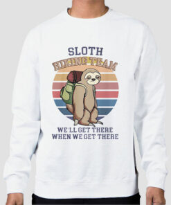 Vintage Sloth Hiking Team Sweatshirt Cheap