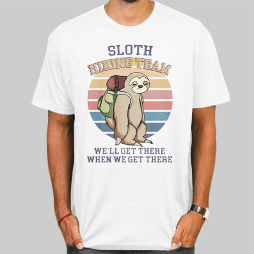 Vintage Sloth Hiking Team Sweatshirt Cheap