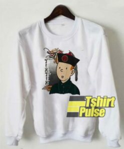 Vintage Tintin Adventure In China sweatshirt