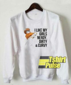 Vtg I Like My Girls Nerdy sweatshirt