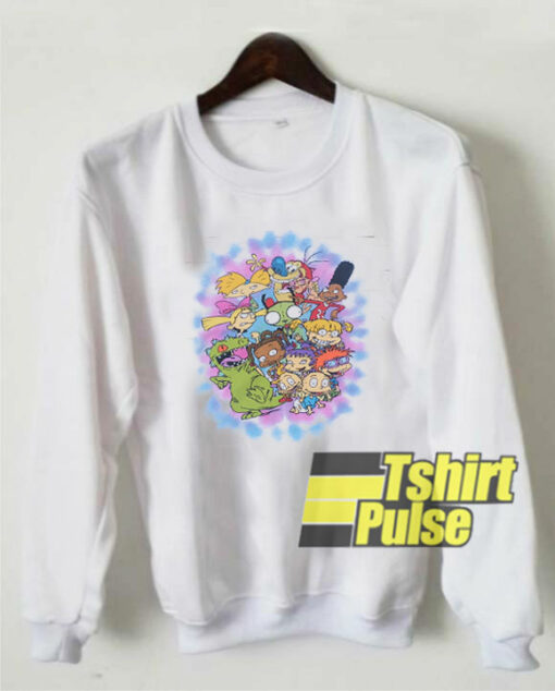 White Nickelodeon Cartoon sweatshirt