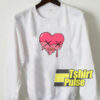 X Heart Melted sweatshirt