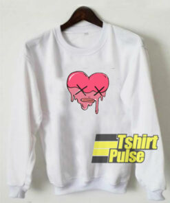 X Heart Melted sweatshirt