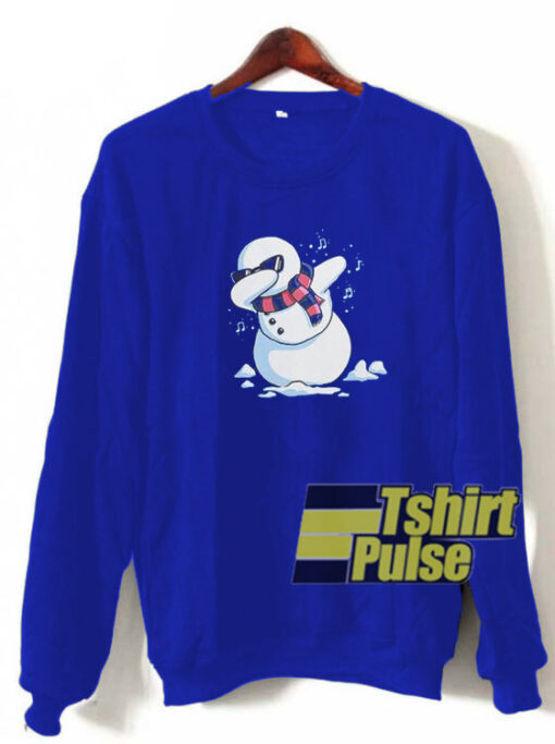 dabbing snowman sweatshirt