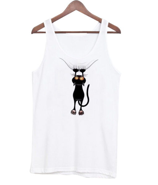 hanging cat tank top