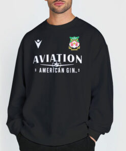 AFC Football Wrexham Aviation Gin Hoodie 1 AFC Football Wrexham Aviation Gin Hoodie 2