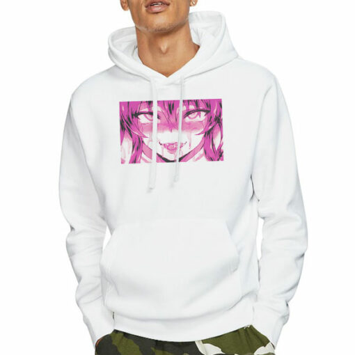 Anime Doujin Manga Weeb Ahegao Face Hoodie