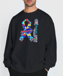 Puzzle Logo Buffalo Bills Crucial Catch Hoodie