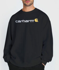 Vintage Carhartt Signature Logo Hoodie 1 Vintage Carhartt Signature Logo Hoodie 2