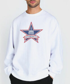 Vintage Style Logo Washington Dc Hoodie