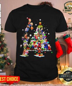 Awesome Dragon Ball Z Character And Christmas Tree 2020 Shirt