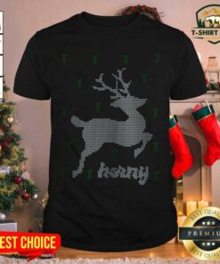 Awesome Reindeer Horny Ugly Christmas Shirt