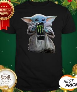 Baby Yoda Hug Monster Energy Star Wars Mandalorian Shirt