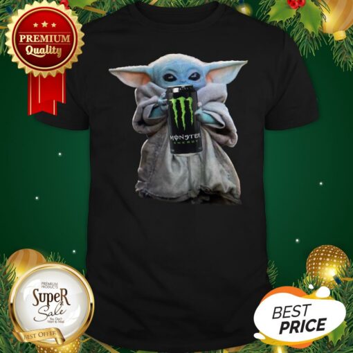 Baby Yoda Hug Monster Energy Star Wars Mandalorian Shirt