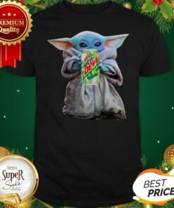 Baby Yoda Hug Mountain Dew Star Wars Mandalorian Shirt