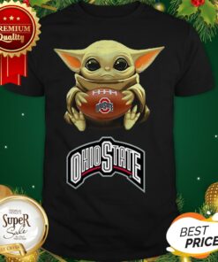 Baby Yoda Hug Ohio State Buckeyes Star Wars Mandalorian Shirt