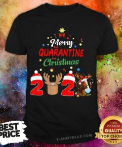 Colorful Horse Merry Quarantine Christmas Shirt