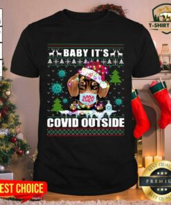 Cool Baby It’s Covid Outside Labrador Ugly Christmas Shirt