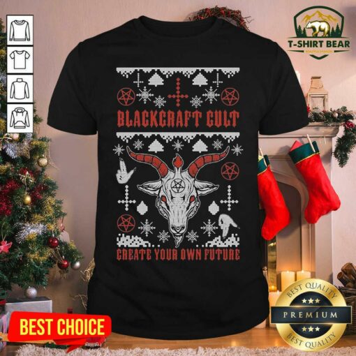 Cool Blackcraft Cult Satan’s Little Helper Ugly Christmas Shirt