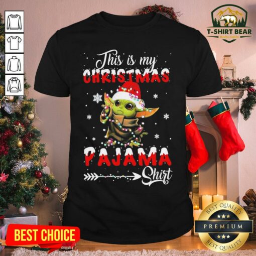 Cute Baby Yoda This Is My Christmas Pajama Shirt