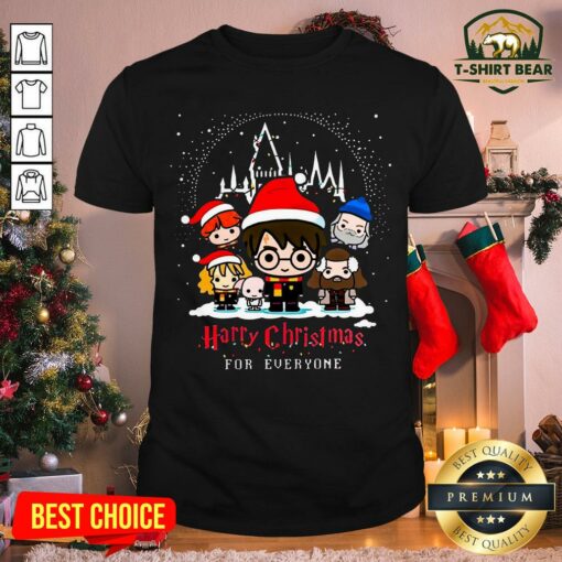 Cute Harry Potter Characters Chibi Harry Christmas For Everyone Shirt