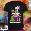 Cute Snoopy Lakers Ugly Christmas Shirt