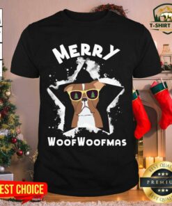 Funny Christmas With My Sweet Dog Mery WoofWoofmas Shirt
