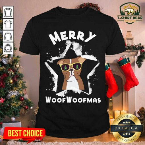 Funny Christmas With My Sweet Dog Mery WoofWoofmas Shirt