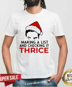 Funny David Rose Make A List And Checking It Thrice Christmas Shirt